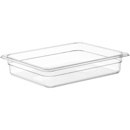 Bac gastronorme en polycarbonate haute résistance GN1/2, profondeur 65 mm | Adexa JGM1508
