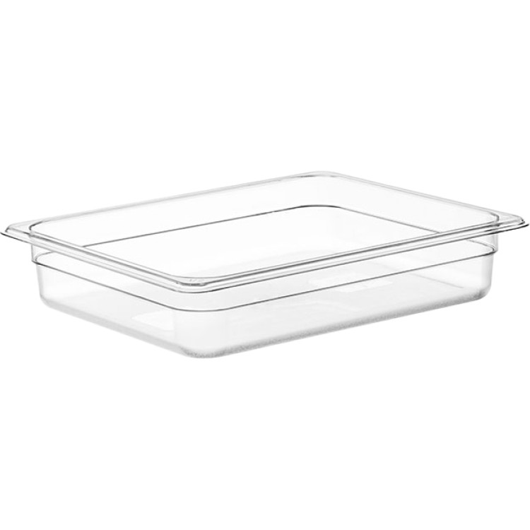 Bac gastronorme en polycarbonate haute résistance GN1/2, profondeur 65 mm | Adexa JGM1508