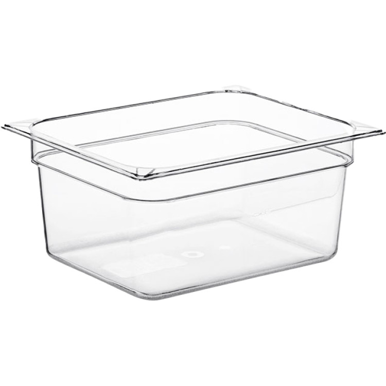 Bac gastronorme en polycarbonate haute résistance GN1/2, profondeur 150 mm | Adexa JGM1512