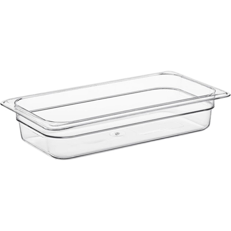 Bac gastronorme en polycarbonate haute résistance GN1/3, profondeur 65 mm | Adexa JGM1514