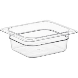 Bac gastronorme en polycarbonate haute résistance GN1/6, profondeur 65 mm | Adexa JGM1524