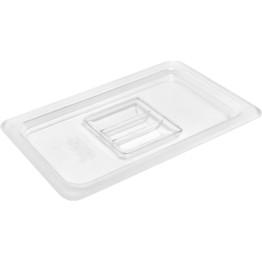 Couvercle de bac gastronorme en polycarbonate haute résistance GN1/4 transparent | Adexa JGM1608