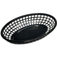 Panier alimentaire robuste en polypropylène noir 235×150×46 mm | Adexa JGM202