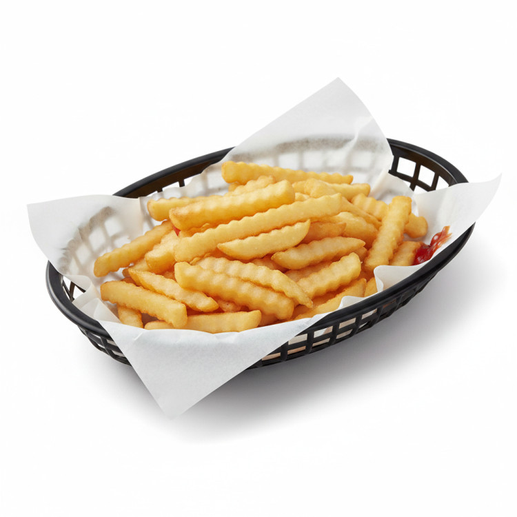 Panier alimentaire robuste en polypropylène noir 235×150×46 mm | Adexa JGM202