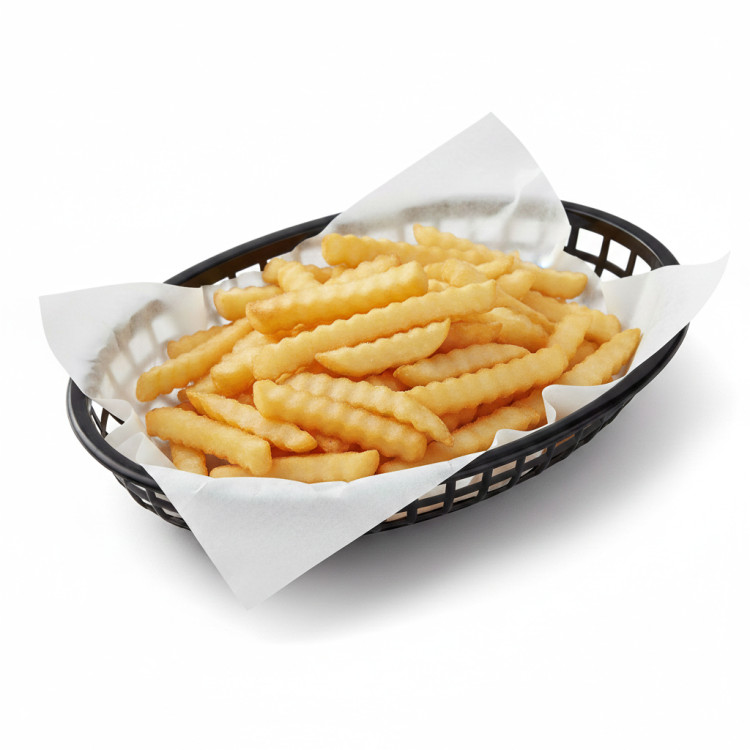 Panier alimentaire robuste en polypropylène noir 275×175×38 mm | Adexa JGM204