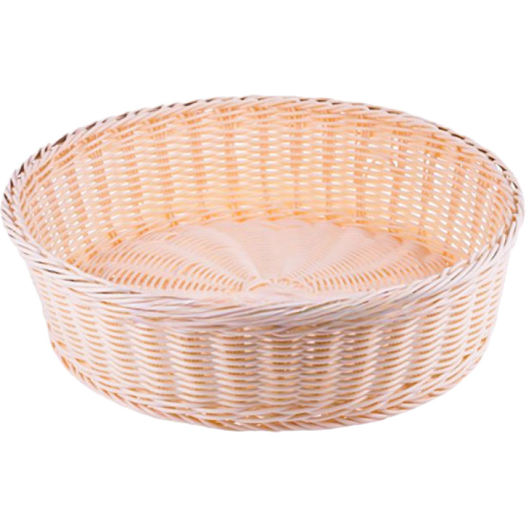 Panier à pain rond en polypropylène tressé 400 x 100 mm | Adexa JGM510