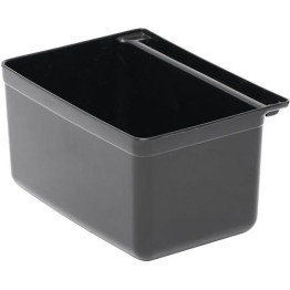 Poubelle rectangulaire en polypropylène 332×233×180 mm noire | Adexa JGM602