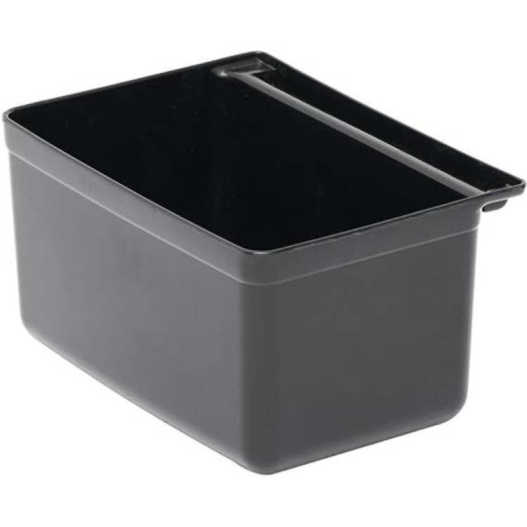 Poubelle rectangulaire en polypropylène 332×233×180 mm noire | Adexa JGM602
