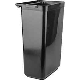 Poubelle rectangulaire en polypropylène noir 330 x 240 x 560 mm | Adexa JGM604