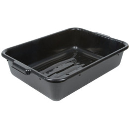 Plateau de service en polypropylène noir 560×400×120 mm | Adexa JGM610