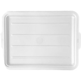 Couvercle en polypropylène blanc pour caisses fourre-tout 560 x 430 x 25 mm | Adexa JGM620