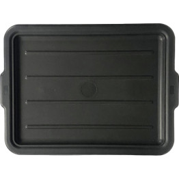 Couvercle en polypropylène noir pour caisses fourre-tout 560 x 430 x 25 mm | Adexa JGM622
