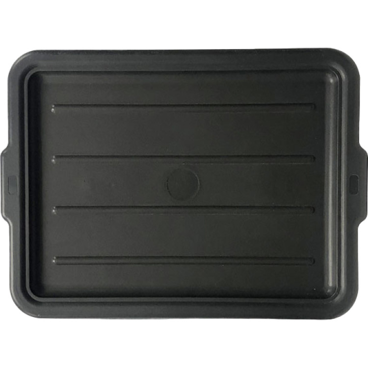 Couvercle en polypropylène noir pour caisses fourre-tout 560 x 430 x 25 mm | Adexa JGM622
