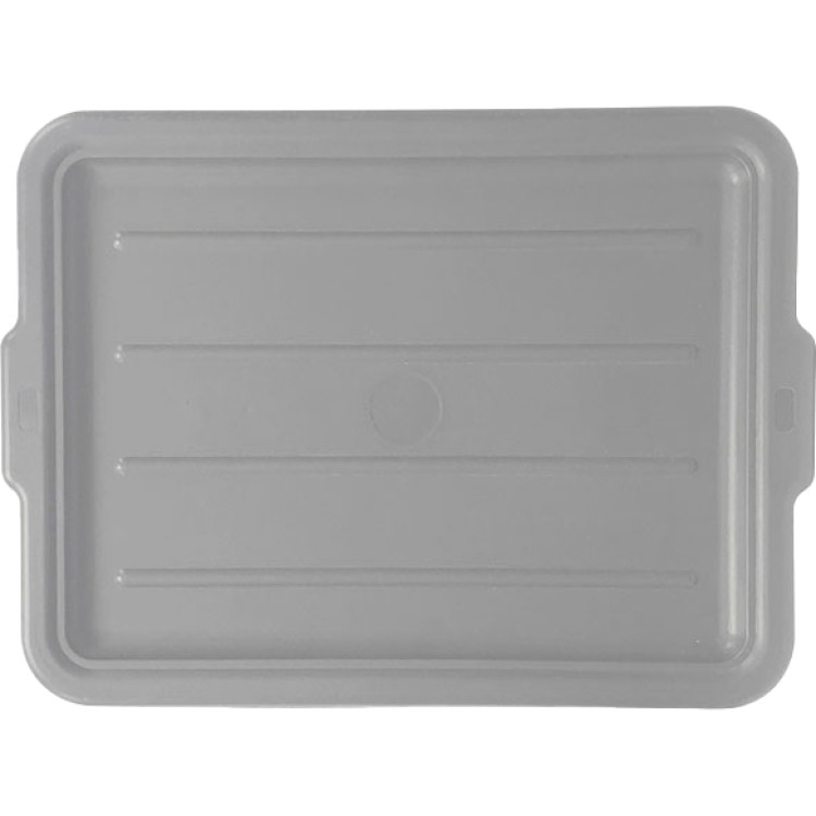 Couvercle en polypropylène gris pour caisses fourre-tout 560 x 430 x 25 mm | Adexa JGM624