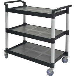 Chariot utilitaire professionnel à 3 niveaux 810 x 435 x 910 mm | Adexa JGM714