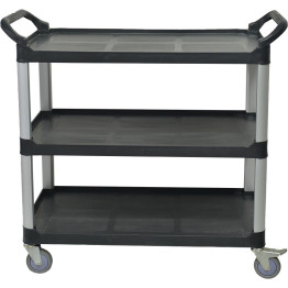 Chariot utilitaire professionnel à 3 niveaux 810 x 435 x 910 mm | Adexa JGM718