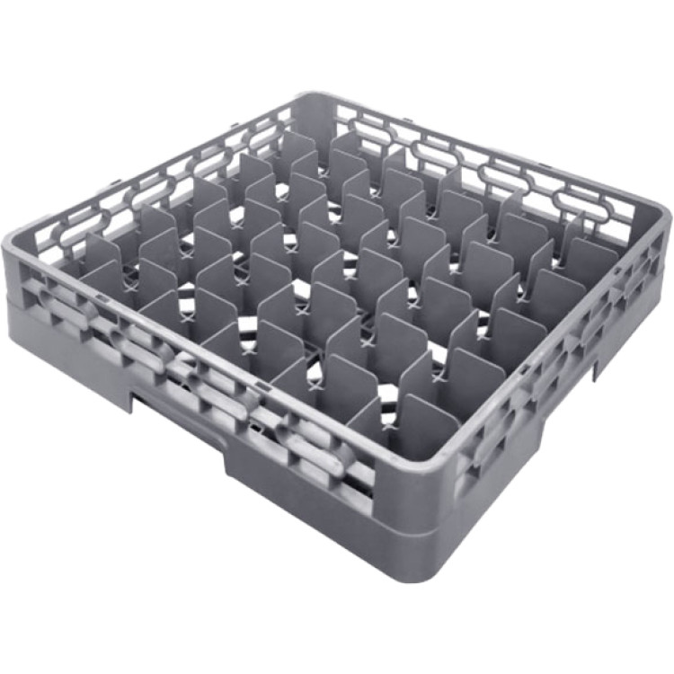 Étagère à tasses/verres professionnelle 36 compartiments 500 x 500 x 100 mm | Adexa JGM808
