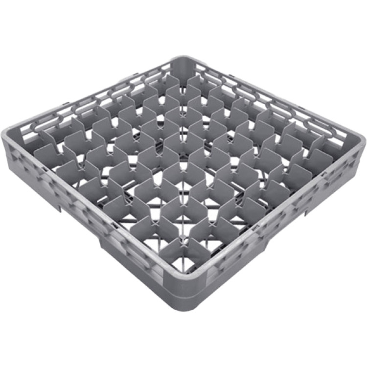 Étagère à tasses/verres professionnelle 49 compartiments 500 x 500 x 100 mm | Adexa JGM810