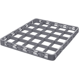 Rallonge de porte-gobelets/verres professionnelle 25 compartiments 500 x 500 x 50 mm | Adexa JGM816