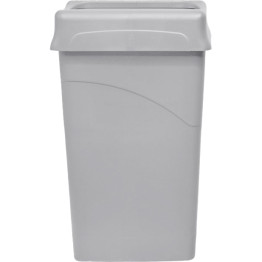 Poubelle commerciale avec couvercle 87 litres 510 x 270 x 870 mm Grise | Adexa JGM902