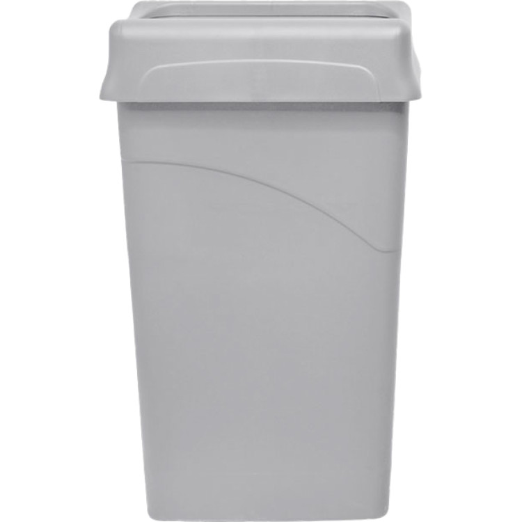 Poubelle commerciale avec couvercle 87 litres 510 x 270 x 870 mm Grise | Adexa JGM902