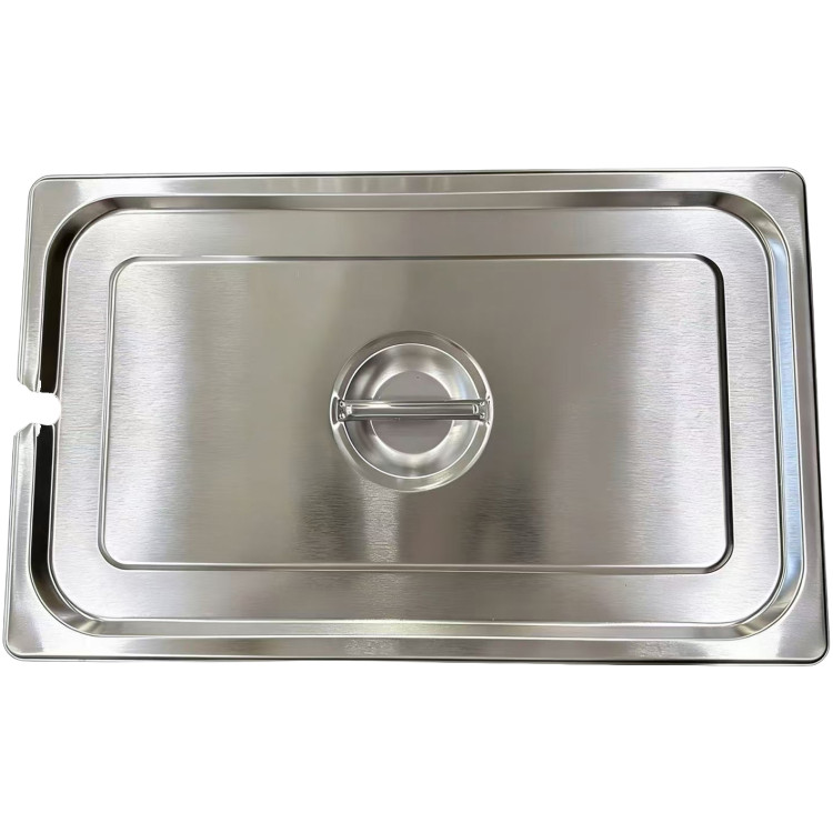 Couvercle cranté GN 1/1 en acier inoxydable pour casseroles | Adexa JJD124