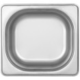 Casserole gastronorme en acier inoxydable GN1/6, profondeur 100 mm | Adexa JJD1610