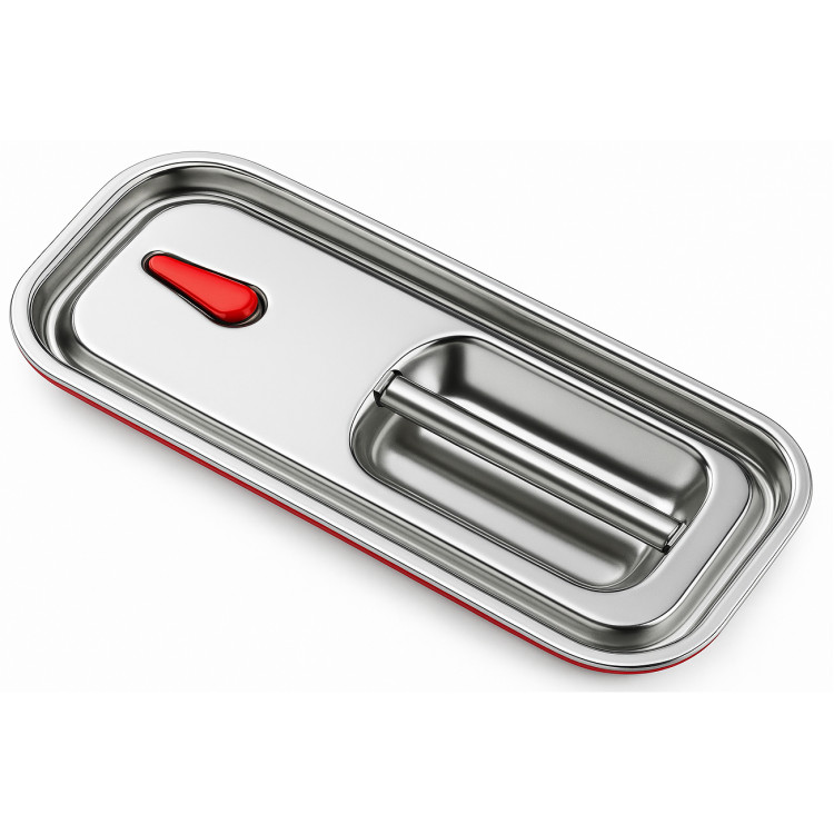 Couvercle de récipient gastronorme en acier inoxydable et joint en silicone GN 1/3 | Adexa JJD6506 Couvercle de récipient gastronorme en acier inoxydable et joint en silicone GN 1/3 | Adexa JJD6506