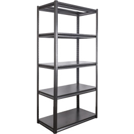 Étagère commerciale 5 niveaux 35 kg 1200 x 460 x 1980 mm Noire | Adexa SART252