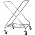 Chariot à linge pliable en acier inoxydable de type X 700×670×1040 mm | Adexa JSN218