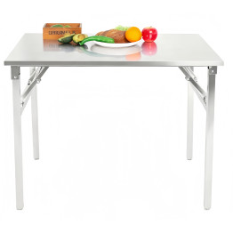 Table pliante en acier inoxydable 1800×600×910 mm | Adexa JSN266