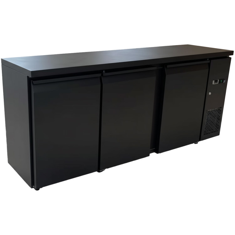 Réfrigérateur de bar à 3 portes 2002×515×860 mm Noir | Adexa JTA408