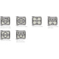Égouttoir à vaisselle commercial réglable 240 bacs, gris, 963 x 908 x 763 mm | Adexa JWADCS240