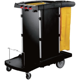 Chariot de nettoyage professionnel haute capacité pour agents d'entretien 1212×575×1115 mm | Adexa JWCCID