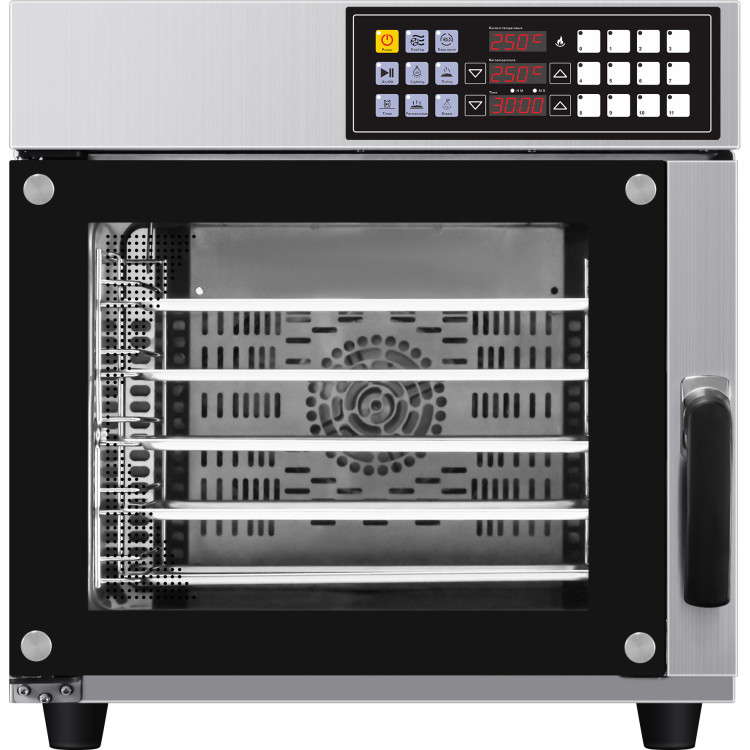 Four mixte électrique professionnel 5 plaques 440x320mm avec fonction vapeur | Adexa KNGCK0660