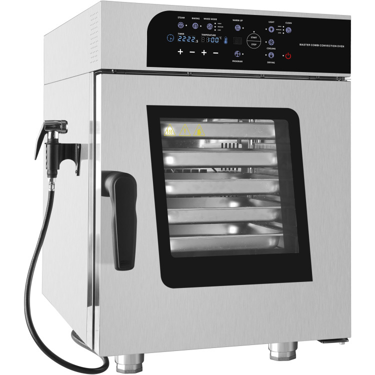 Four mixte électrique professionnel 5 x GN 1/1 avec fonction de cuisson vapeur | Adexa KNGCKW05
