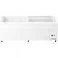Congélateur vitré horizontal commercial avec étagères, 750 litres, 2 portes vitrées, 1900 x 850 x 850 mm, refroidissement ventilé, dégivrage automatique | Adexa KOBE220
