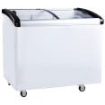 Congélateur vitré horizontal commercial avec paniers, 265 litres, 2 portes vitrées, ventilation, dimensions : 1000 x 650 x 910 mm | Adexa KOBE310