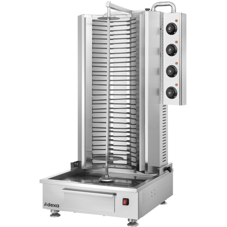 Gril électrique commercial pour shawarma/gyros/kebab 9,6 kW 700 x 620 x 1245 mm | Adexa KTE1250