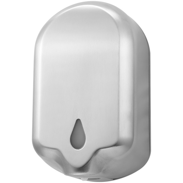 Distributeur automatique de savon et de gel hydroalcoolique en spray 1,2 L, finition brossée, fixation murale sans contact | Adexa KW7200XBRUSHED