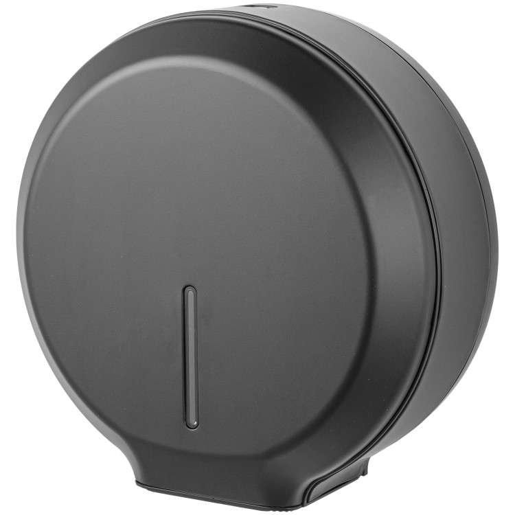 Distributeur de papier toilette commercial mural en acier inoxydable noir 340×138×343 mm | Adexa KW7311BLACK
