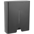 Distributeur d'essuie-mains en papier professionnel mural en acier inoxydable noir 300 × 105 × 360 mm | Adexa KW7370BLACK