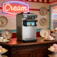 Machine à glace à l'italienne professionnelle de comptoir 18-20 L/h 1300 W 290 R200 Double parfum | Adexa ZBBQL128