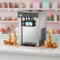 Machine à glace à l'italienne verticale professionnelle 18-20 L/h 1300 W 290 R200 Double parfum | Adexa ZBBQL168
