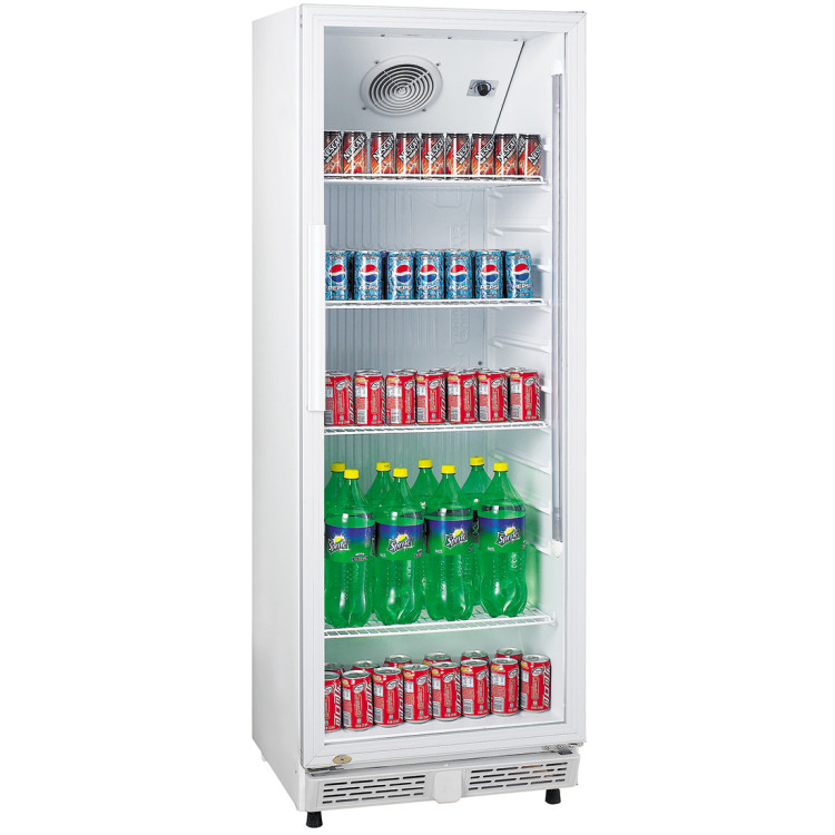 Refroidisseur de bouteilles Vertical 310 litres Porte battante en verre Blanc | Adexa LG310XP