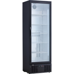 Réfrigérateur à bouteilles commercial de bar, vertical, à une porte, 300 litres, noir | Adexa LG310H B GRADE Réfrigérateur à bouteilles commercial de bar, vertical, à une porte, 300 litres, noir | Adexa LG310H B GRADE