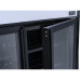 Commercial Refroidisseur de bouteilles Vertical 773 litres Refroidissement par ventilateur Deux portes battantes Auvent noir Lumière | Adexa LG805BBLACK