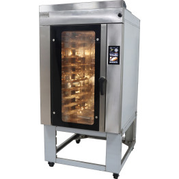 Four rotatif à convection professionnel pour boulangerie avec vapeur, 10 plaques et panneau tactile, 380 V, 920 x 1230 x 1280 mm | Adexa LM10DX Four rotatif à convection professionnel pour boulangerie avec vapeur, 10 plaques et panneau tactile, 380 V, 920 x 1230 x 1280 mm | Adexa LM10DX