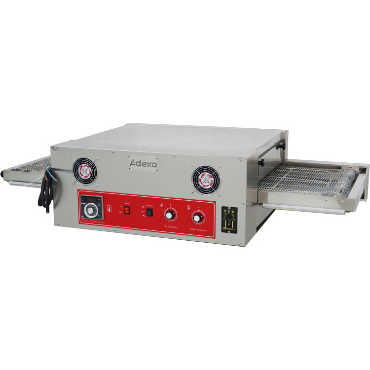 Four à pizza électrique commercial à convoyeur 18" avec chariot 1560 x 750 x 340 mm | Adexa LM18C