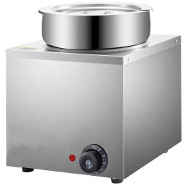 Bain-marie professionnel 4 L en acier inoxydable, 1 récipient, chauffe-soupe et chauffe-sauce (260 × 260 × 290 mm) | Adexa M804 Bain-marie professionnel 4 L en acier inoxydable, 1 récipient, chauffe-soupe et chauffe-sauce (260 × 260 × 290 mm) | Adexa M804